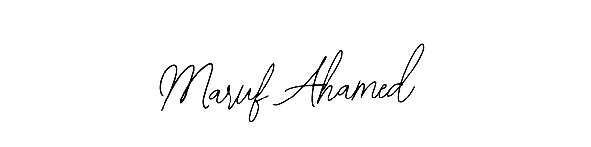 Also You can easily find your signature by using the search form. We will create Maruf Ahamed name handwritten signature images for you free of cost using Bearetta-2O07w sign style. Maruf Ahamed signature style 12 images and pictures png