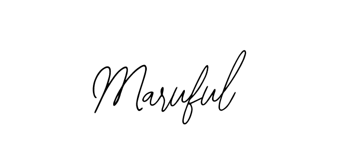 The best way (Bearetta-2O07w) to make a short signature is to pick only two or three words in your name. The name Maruful include a total of six letters. For converting this name. Maruful signature style 12 images and pictures png