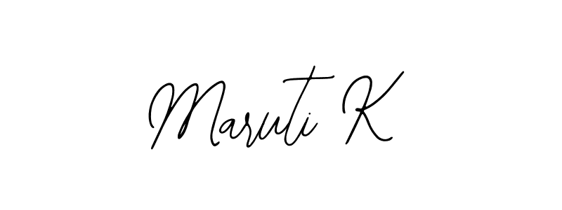 Use a signature maker to create a handwritten signature online. With this signature software, you can design (Bearetta-2O07w) your own signature for name Maruti K. Maruti K signature style 12 images and pictures png