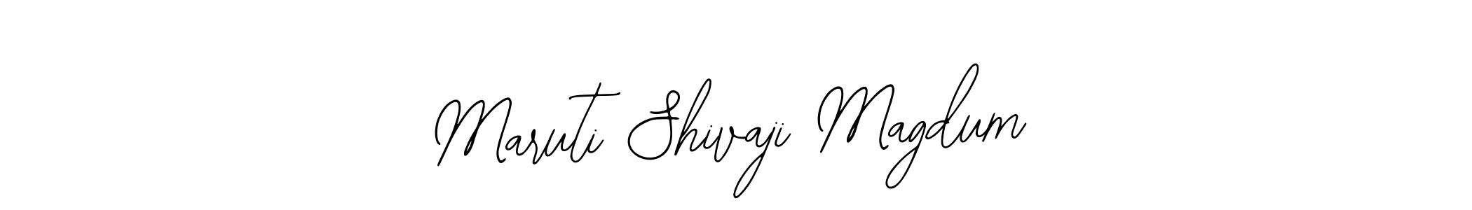 Also You can easily find your signature by using the search form. We will create Maruti Shivaji Magdum name handwritten signature images for you free of cost using Bearetta-2O07w sign style. Maruti Shivaji Magdum signature style 12 images and pictures png