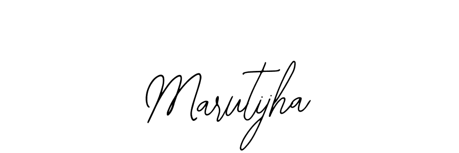 How to make Marutijha name signature. Use Bearetta-2O07w style for creating short signs online. This is the latest handwritten sign. Marutijha signature style 12 images and pictures png