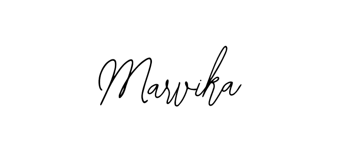 How to make Marvika name signature. Use Bearetta-2O07w style for creating short signs online. This is the latest handwritten sign. Marvika signature style 12 images and pictures png