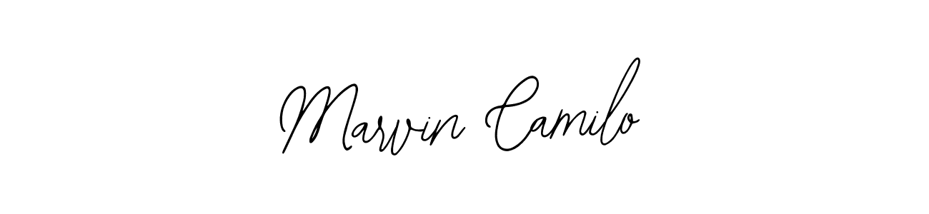 You should practise on your own different ways (Bearetta-2O07w) to write your name (Marvin Camilo) in signature. don't let someone else do it for you. Marvin Camilo signature style 12 images and pictures png