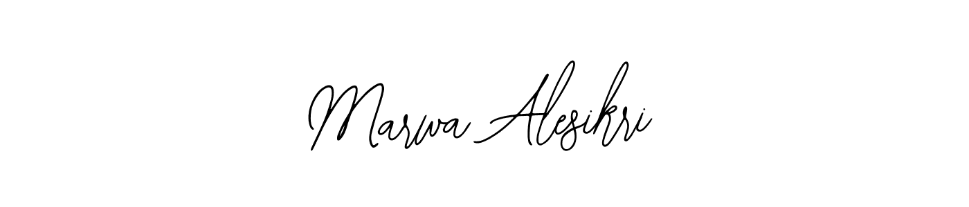 The best way (Bearetta-2O07w) to make a short signature is to pick only two or three words in your name. The name Marwa Alesikri include a total of six letters. For converting this name. Marwa Alesikri signature style 12 images and pictures png