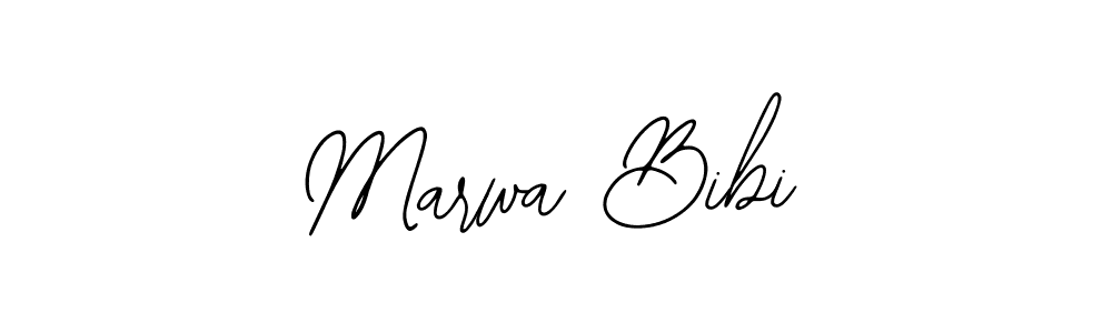 if you are searching for the best signature style for your name Marwa Bibi. so please give up your signature search. here we have designed multiple signature styles  using Bearetta-2O07w. Marwa Bibi signature style 12 images and pictures png