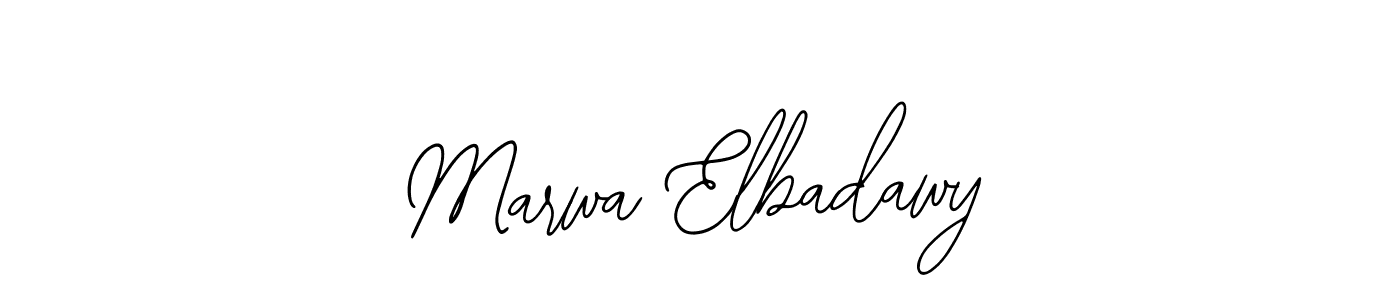 Use a signature maker to create a handwritten signature online. With this signature software, you can design (Bearetta-2O07w) your own signature for name Marwa Elbadawy. Marwa Elbadawy signature style 12 images and pictures png