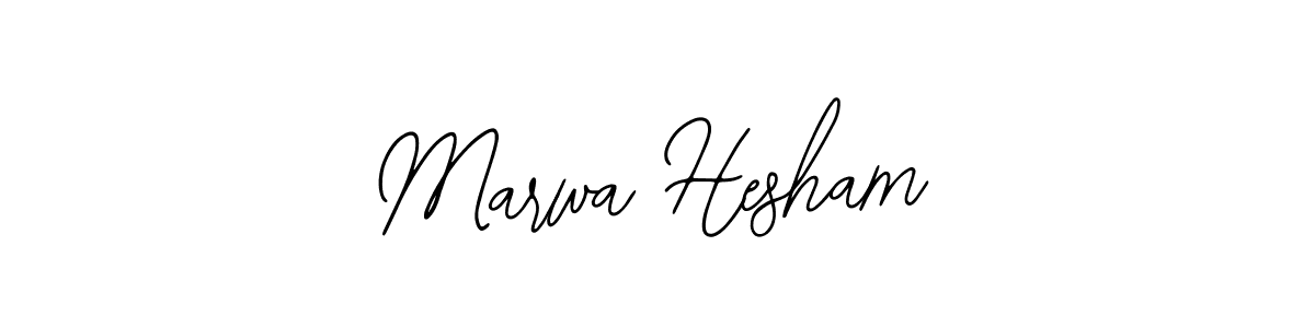 The best way (Bearetta-2O07w) to make a short signature is to pick only two or three words in your name. The name Marwa Hesham include a total of six letters. For converting this name. Marwa Hesham signature style 12 images and pictures png