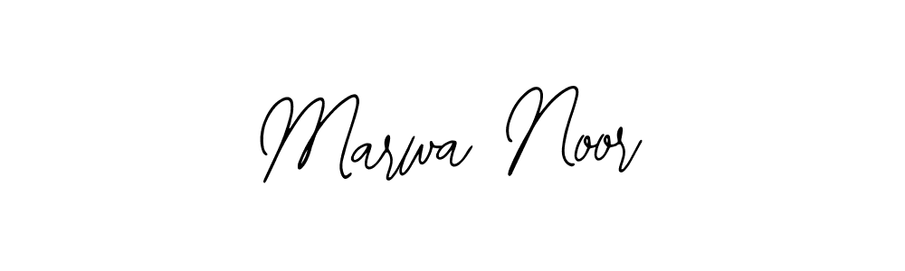 if you are searching for the best signature style for your name Marwa Noor. so please give up your signature search. here we have designed multiple signature styles  using Bearetta-2O07w. Marwa Noor signature style 12 images and pictures png