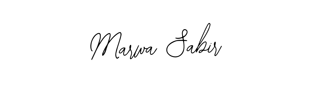 Design your own signature with our free online signature maker. With this signature software, you can create a handwritten (Bearetta-2O07w) signature for name Marwa Sabir. Marwa Sabir signature style 12 images and pictures png