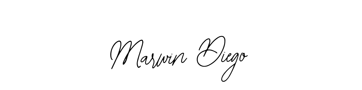 Use a signature maker to create a handwritten signature online. With this signature software, you can design (Bearetta-2O07w) your own signature for name Marwin Diego. Marwin Diego signature style 12 images and pictures png