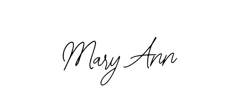 Design your own signature with our free online signature maker. With this signature software, you can create a handwritten (Bearetta-2O07w) signature for name Mary Ann. Mary Ann signature style 12 images and pictures png