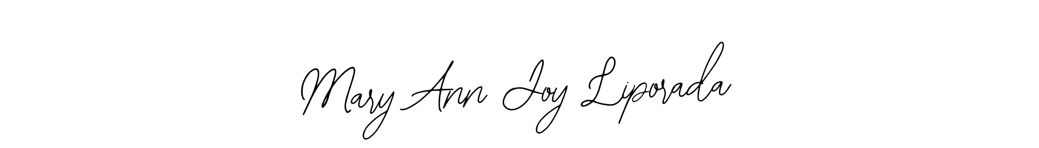 Similarly Bearetta-2O07w is the best handwritten signature design. Signature creator online .You can use it as an online autograph creator for name Mary Ann Joy Liporada. Mary Ann Joy Liporada signature style 12 images and pictures png