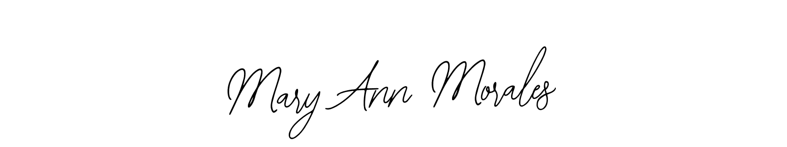 How to make Mary Ann Morales name signature. Use Bearetta-2O07w style for creating short signs online. This is the latest handwritten sign. Mary Ann Morales signature style 12 images and pictures png