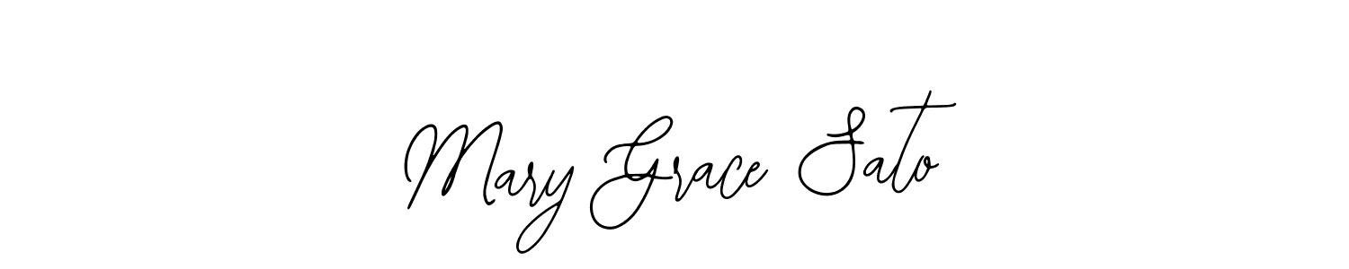 You should practise on your own different ways (Bearetta-2O07w) to write your name (Mary Grace Sato) in signature. don't let someone else do it for you. Mary Grace Sato signature style 12 images and pictures png
