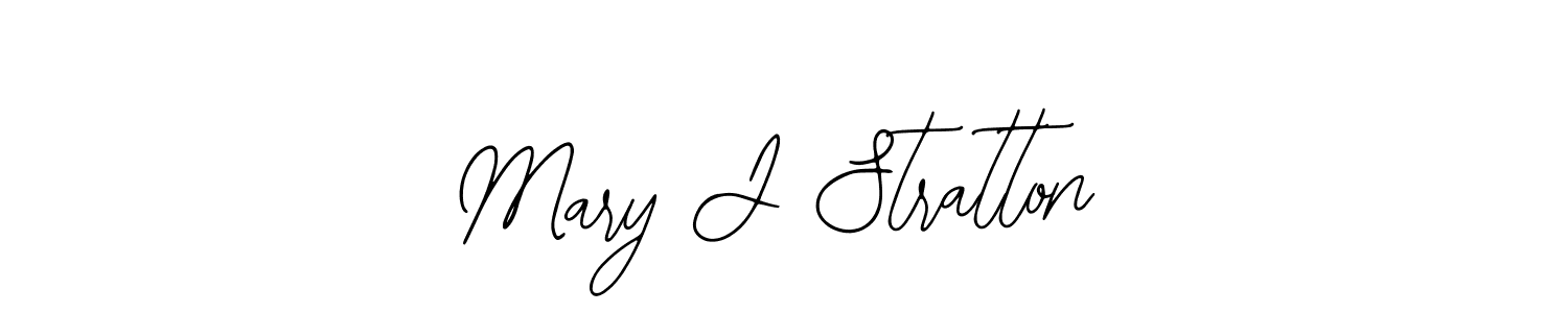 Use a signature maker to create a handwritten signature online. With this signature software, you can design (Bearetta-2O07w) your own signature for name Mary J Stratton. Mary J Stratton signature style 12 images and pictures png