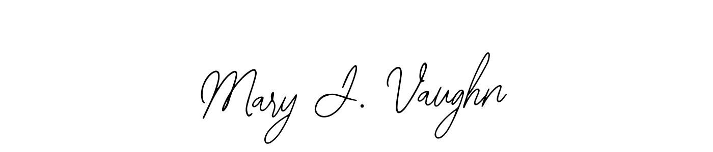 Mary J. Vaughn stylish signature style. Best Handwritten Sign (Bearetta-2O07w) for my name. Handwritten Signature Collection Ideas for my name Mary J. Vaughn. Mary J. Vaughn signature style 12 images and pictures png