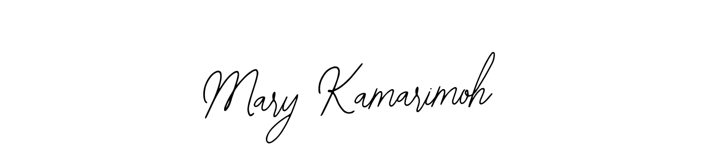 How to make Mary Kamarimoh name signature. Use Bearetta-2O07w style for creating short signs online. This is the latest handwritten sign. Mary Kamarimoh signature style 12 images and pictures png