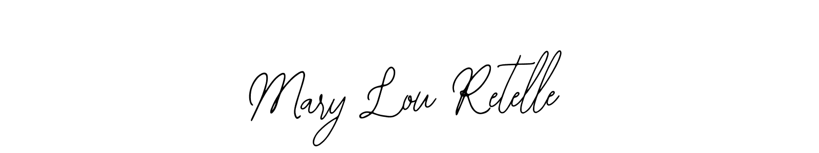 How to make Mary Lou Retelle name signature. Use Bearetta-2O07w style for creating short signs online. This is the latest handwritten sign. Mary Lou Retelle signature style 12 images and pictures png