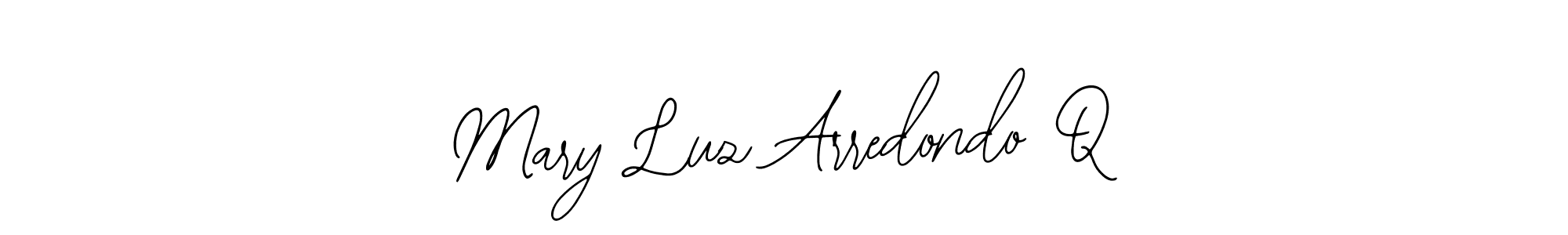 Use a signature maker to create a handwritten signature online. With this signature software, you can design (Bearetta-2O07w) your own signature for name Mary Luz Arredondo Q. Mary Luz Arredondo Q signature style 12 images and pictures png