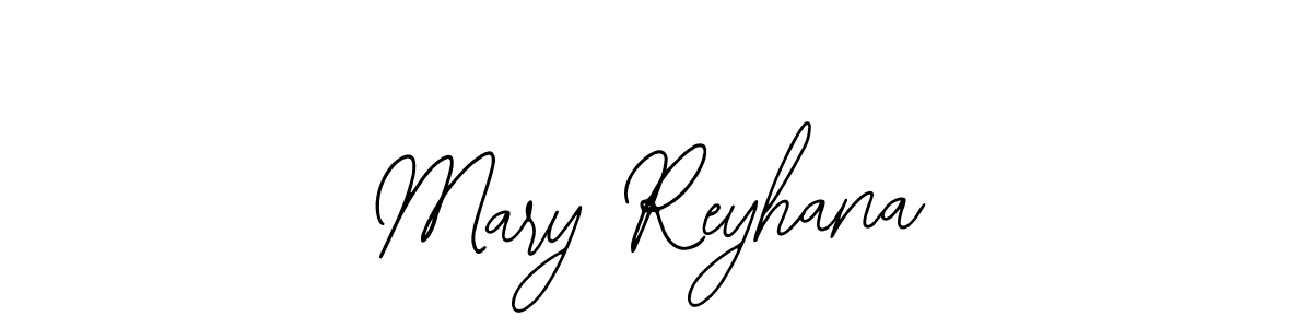 Use a signature maker to create a handwritten signature online. With this signature software, you can design (Bearetta-2O07w) your own signature for name Mary Reyhana. Mary Reyhana signature style 12 images and pictures png