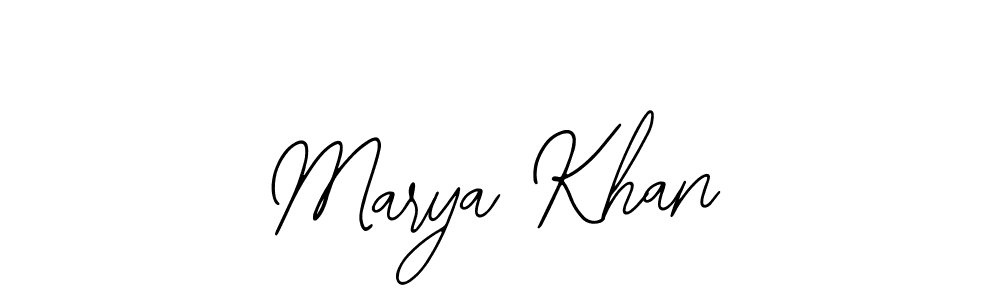 It looks lik you need a new signature style for name Marya Khan. Design unique handwritten (Bearetta-2O07w) signature with our free signature maker in just a few clicks. Marya Khan signature style 12 images and pictures png