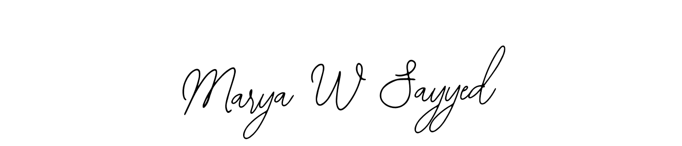 Once you've used our free online signature maker to create your best signature Bearetta-2O07w style, it's time to enjoy all of the benefits that Marya W Sayyed name signing documents. Marya W Sayyed signature style 12 images and pictures png
