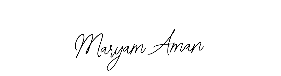 Make a beautiful signature design for name Maryam Aman. With this signature (Bearetta-2O07w) style, you can create a handwritten signature for free. Maryam Aman signature style 12 images and pictures png