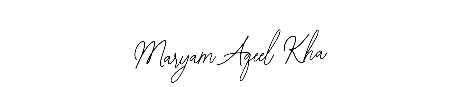 Create a beautiful signature design for name Maryam Aqeel Kha. With this signature (Bearetta-2O07w) fonts, you can make a handwritten signature for free. Maryam Aqeel Kha signature style 12 images and pictures png