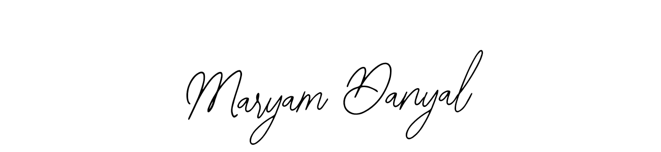 Bearetta-2O07w is a professional signature style that is perfect for those who want to add a touch of class to their signature. It is also a great choice for those who want to make their signature more unique. Get Maryam Danyal name to fancy signature for free. Maryam Danyal signature style 12 images and pictures png