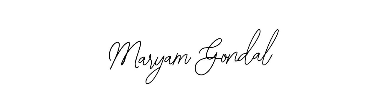 Make a beautiful signature design for name Maryam Gondal. Use this online signature maker to create a handwritten signature for free. Maryam Gondal signature style 12 images and pictures png