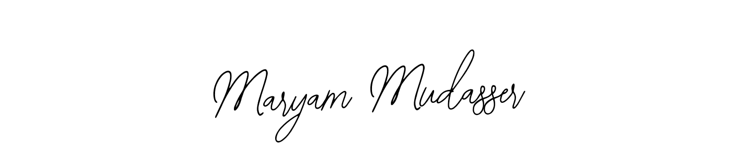Make a beautiful signature design for name Maryam Mudasser. Use this online signature maker to create a handwritten signature for free. Maryam Mudasser signature style 12 images and pictures png