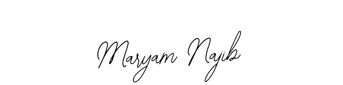 Make a beautiful signature design for name Maryam Najib. With this signature (Bearetta-2O07w) style, you can create a handwritten signature for free. Maryam Najib signature style 12 images and pictures png