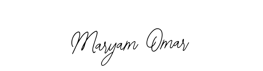 How to make Maryam Omar name signature. Use Bearetta-2O07w style for creating short signs online. This is the latest handwritten sign. Maryam Omar signature style 12 images and pictures png