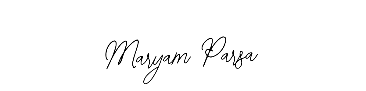 The best way (Bearetta-2O07w) to make a short signature is to pick only two or three words in your name. The name Maryam Parsa include a total of six letters. For converting this name. Maryam Parsa signature style 12 images and pictures png