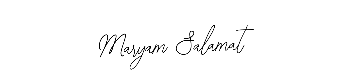 You can use this online signature creator to create a handwritten signature for the name Maryam Salamat. This is the best online autograph maker. Maryam Salamat signature style 12 images and pictures png