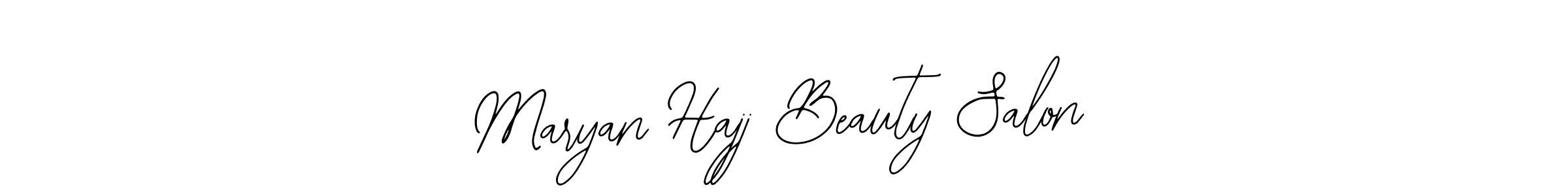 Create a beautiful signature design for name Maryan Hajj Beauty Salon. With this signature (Bearetta-2O07w) fonts, you can make a handwritten signature for free. Maryan Hajj Beauty Salon signature style 12 images and pictures png