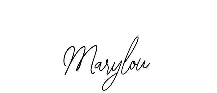 Use a signature maker to create a handwritten signature online. With this signature software, you can design (Bearetta-2O07w) your own signature for name Marylou. Marylou signature style 12 images and pictures png