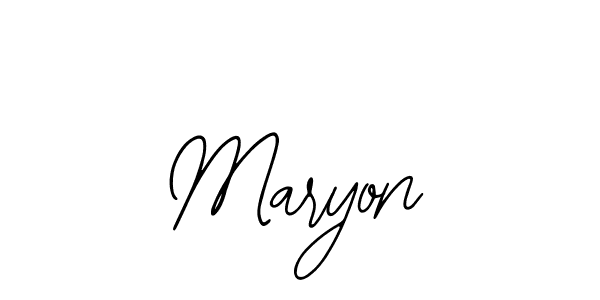 Maryon stylish signature style. Best Handwritten Sign (Bearetta-2O07w) for my name. Handwritten Signature Collection Ideas for my name Maryon. Maryon signature style 12 images and pictures png