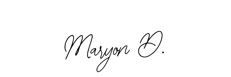 if you are searching for the best signature style for your name Maryon D.. so please give up your signature search. here we have designed multiple signature styles  using Bearetta-2O07w. Maryon D. signature style 12 images and pictures png