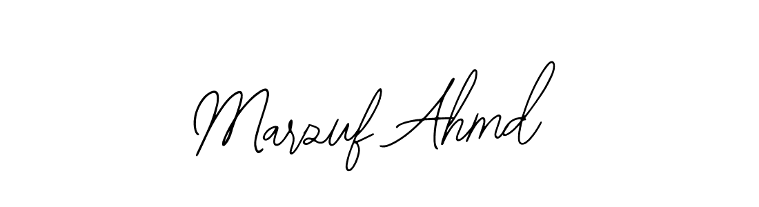 Design your own signature with our free online signature maker. With this signature software, you can create a handwritten (Bearetta-2O07w) signature for name Marzuf Ahmd. Marzuf Ahmd signature style 12 images and pictures png