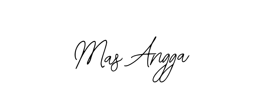 You should practise on your own different ways (Bearetta-2O07w) to write your name (Mas Angga) in signature. don't let someone else do it for you. Mas Angga signature style 12 images and pictures png