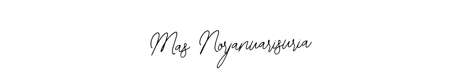 Make a beautiful signature design for name Mas Norjanuarisuria. With this signature (Bearetta-2O07w) style, you can create a handwritten signature for free. Mas Norjanuarisuria signature style 12 images and pictures png