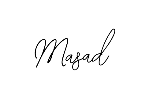 Design your own signature with our free online signature maker. With this signature software, you can create a handwritten (Bearetta-2O07w) signature for name Masad. Masad signature style 12 images and pictures png