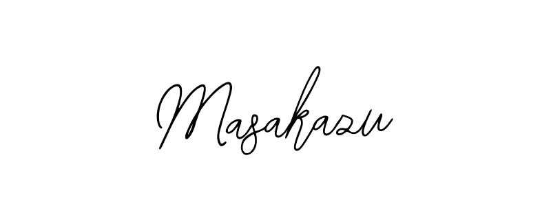 How to make Masakazu signature? Bearetta-2O07w is a professional autograph style. Create handwritten signature for Masakazu name. Masakazu signature style 12 images and pictures png