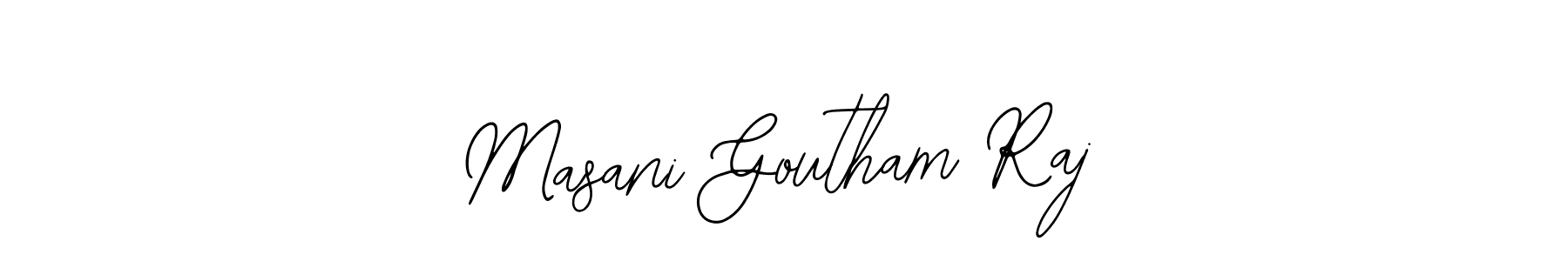 This is the best signature style for the Masani Goutham Raj name. Also you like these signature font (Bearetta-2O07w). Mix name signature. Masani Goutham Raj signature style 12 images and pictures png