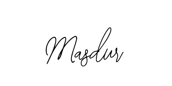 How to make Masdur name signature. Use Bearetta-2O07w style for creating short signs online. This is the latest handwritten sign. Masdur signature style 12 images and pictures png