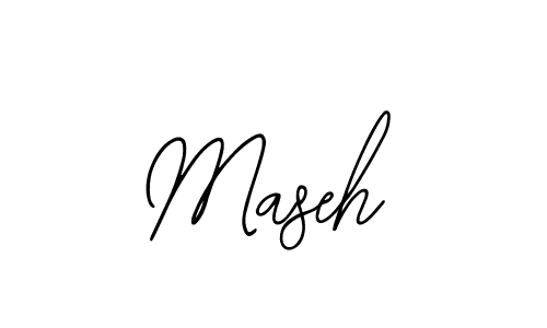 Use a signature maker to create a handwritten signature online. With this signature software, you can design (Bearetta-2O07w) your own signature for name Maseh. Maseh signature style 12 images and pictures png