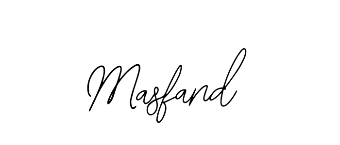 Use a signature maker to create a handwritten signature online. With this signature software, you can design (Bearetta-2O07w) your own signature for name Masfand. Masfand signature style 12 images and pictures png