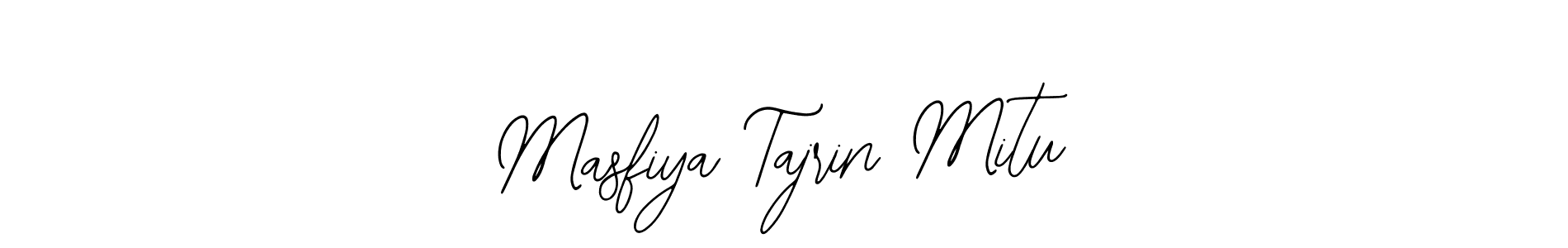 Design your own signature with our free online signature maker. With this signature software, you can create a handwritten (Bearetta-2O07w) signature for name Masfiya Tajrin Mitu. Masfiya Tajrin Mitu signature style 12 images and pictures png