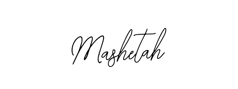 How to make Mashetah name signature. Use Bearetta-2O07w style for creating short signs online. This is the latest handwritten sign. Mashetah signature style 12 images and pictures png